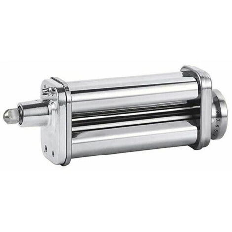 Pasta Maker Attachment Pasta Roller Cutter Parts Noodle Press Machine Compatible with KitchenAid Sheet Pasta Stand Mixers (Silver) (1/5)