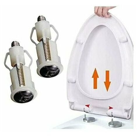 2-piece expansion screws for fastening the toilet seat, screws for the toilet seat, fastening set, spare parts for the toilet seat (1/5)
