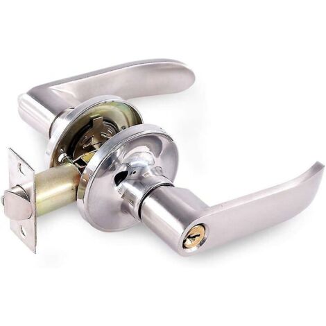 FlkwoH Stainless Steel Rustproof Door Handle Lock Anti-corrosion Handle Lever Ball Shape Hardware Knobs Lockset Indoor For Use Of Entry,passage,and Bathroom (1/5)