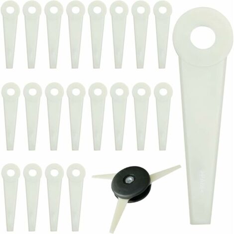 Edge Trimmer Blade 20pcs Replacement Blades for Edger Trimmer Knife Plastic Edge Trimmer Blade for Stihl Edger Polycut 5-3,6-3,7-3,10-3,20-3,40-3, 41-3 (1/5)