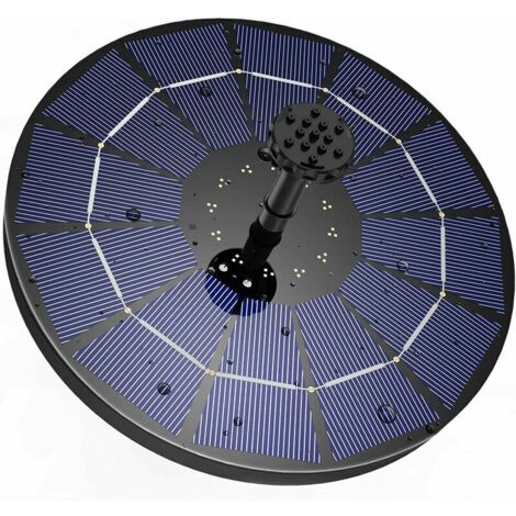 Solar fountain with 3.5W solar panel, 1200mAh built-in battery water pump, solar pond pump (1/4)