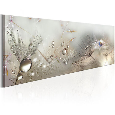 Home Decor Canvas Print Painting Wall Art Home Dew Beads Blowball，Non-Woven Canvas Print 90x30cm，1 Piece（Unframed） (1/4)