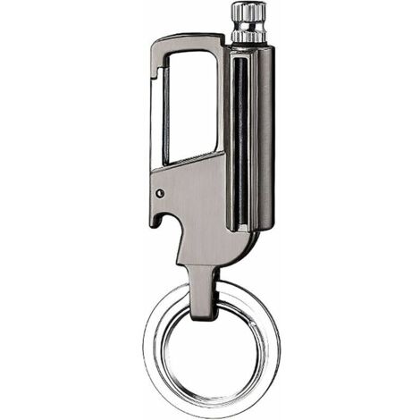 Metal Permanent Matches, Waterproof, Flint Metal Matches Fire Starter Bottle Opener Car Key Chain Lighter Outdoor Kerosene Refillable Emergency Rescue Supplies (1/5)