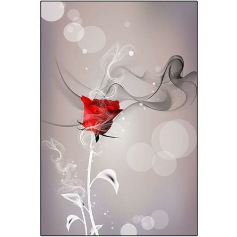 Window Film Stained Glass Film Rose Flower Frosted Self Adhesive Window Film Glazing Sticker (1/5)