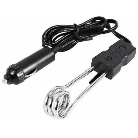 Portable Energy Saving Electric Water Heater Instant Submersible Heater Travel Camping Picnic Car Boiled Water Tool for 12V/24V (12V) (1/5)