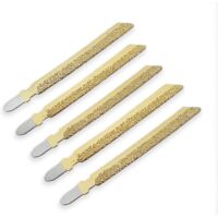 Diamond Jigsaw Blades for Granite Marble Ceramic Brick Plastic 100mm High Quality Professional Vacuum Cutting Disc Set 5pcs Gold