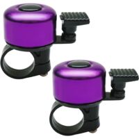 Set of 2 Bike Bell,Bicycle Horn,Bicycle Bell Children Adults,Bicycle Handlebar Bell,Mini Bike Bell Aluminum Bicycle Bell