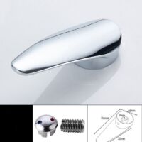 Zinc Alloy Faucet Handles, 48mm Faucet Handle Lever Replacement, Single Handle Lever with Hot and Cold Color Knob dPBkpo0bwXe