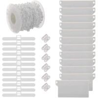 Vertical Blind Repair Kit, Vertical Blind Accessories, Plastic Chain Connectors, Top Connectors, 89mm Hangers, Weight Bars