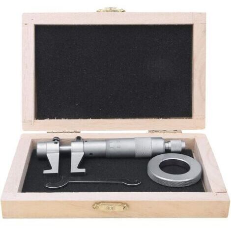 Innenmikrometer 25-50 mm/50-75 mm, Mikrometer aus Edelstahl mit Legierungskopf zur Feinjustierung verschiedener Präzisionsinstrumente (25-50 mm) (1/5)