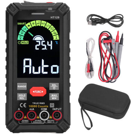 Intelligentes digitales Multimeter, hohe Präzision, großes Display, Ohm, Volt, Ampere, Multitester (1/5)
