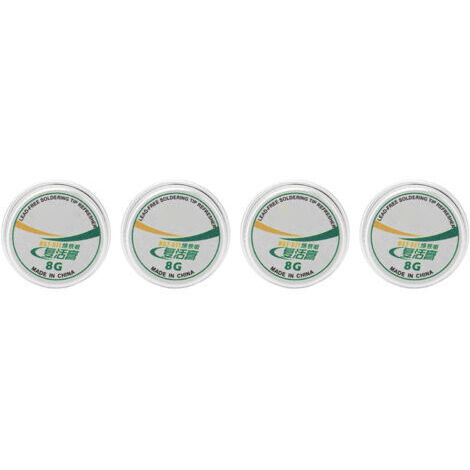 Erfrischende Reinigungspaste für Lötspitzen, 4 Stück, Zinnpulver, Regenerationspaste für Lötzinnoxid, 30 g (1/5)