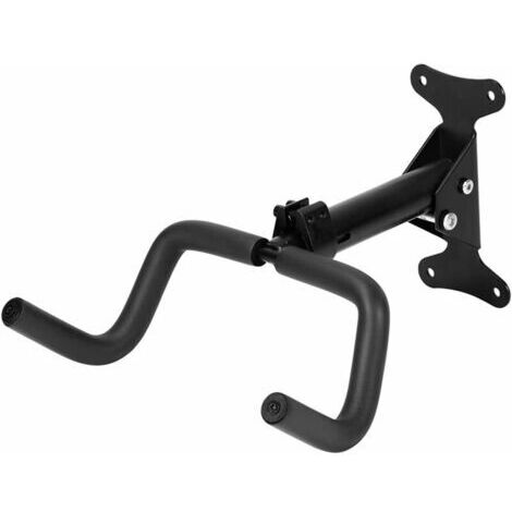 Wandmontierter Fahrradständer, 360° drehbar, mit klappbarem Haken für Rennräder, Mountainbikes, BMX-Räder, Cyclocross-Räder, Fitnessräder und Kinderfahrräder, Tragkraft 30–50 kg, schwarz (1/4)