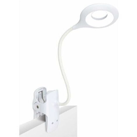 LaBlanc – LED-Leselampe, 3 verschiedene Helligkeitsstufen, augenschonende Klemmleuchte, USB-aufladbare Leselampe, Touch-Bedienung, Tischleuchte