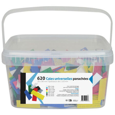 Sortiment Universal-PVC-Keile 80x26mm, Eimer mit 620 ACBAT (1/2)