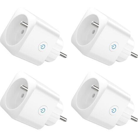 Intelligente WLAN-Steckdose, programmierbar mit Alexa, kompatibel mit Alexa/Google Home, Smart Life App, Energieverbrauchsüberwachung, Steuerung von Ventilatoren/Klimaanlagen, 2,4-GHz-WLAN, 16 A, 3680 (1/4)