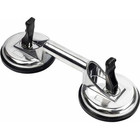 Ahlsen Saugheber, robuste Aluminium-Vakuumgriffe, Saugnapfplatte zum Bewegen großer Glasflächen/Bodenfugenreparatur/Bodenabzieher/Fliesen, Hebekissen (1/5)