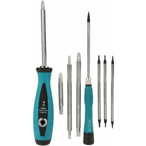 10pcs Tournevis, Kit de Tournevis Magnétique Multi-fonction Tête de Vis ...