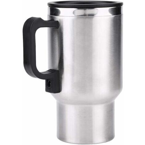 CHOYCLIT Auto-Wasserkocher, Isolierbecher, Reise-Thermoskanne, 450 ml, 12 V, Edelstahl (1/5)
