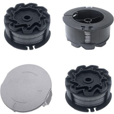 CHOYCLIT 3er-Pack Ersatzspulen für Bosch UniversalGrassCut 18V 26/18V 260/18/18 26/18 260 Rasentrimmer, für Rasentrimmer F016800570 und Spulenabdeckung 1600A01R5J (6 m, 1,6 mm) (1/5)