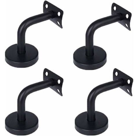 CHOYCLIT Handlaufhalterungen, 4 Stück Edelstahl-Handlaufhalterung, für Innenwandhandläufe, Flur-, Dachboden- und Treppenhandläufe (60 x 60 mm) (1/5)