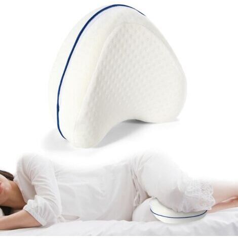 Beinhochlagerungskissen, ergonomisches Zwischenbeinkissen zum Schlafen, Beinkissen aus Memory-Schaum, Kniekissen für Seitenschläfer (1/4)