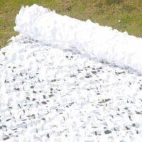 Choyclit – 3x5m doppellagiges Oxford-Gewebe-Schattierungsnetz – UV-beständig – Weiß – Für Tarnung und Sonnenschutz im Freien