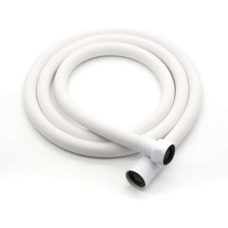 Flexible PVC Tuyau de douche 150 cm universel G1/2 avec double protection anti-torsion et résistant aux plis avec joints d'étanchéité (1/5)