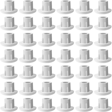 500 cache-vis pour trous de perçage Ø 5 mm, cache-vis en plastique blanc, cache-meubles pour vis, cache-trous à enfoncer pour perçage aveugle, étagère d'armoire (1/5)