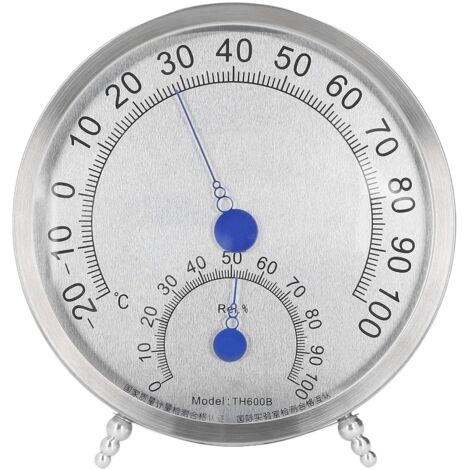 Thermomètres analogiques, jauge de moniteur d'humidité de température étanche 2 en 1, thermomètre météo humidité de haute précision, thermomètre mural automatique hygromètre analogique pour piscine ja (1/5)