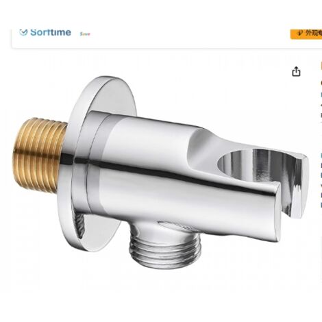 Mitigeur Thermostatique Douche, Mitigeur de Douche en Laiton, Robinet de Sortie Deux en un G1/2" pour Salle de Douche, Mitigeur d'eau Froide et Chaude de Douche pour cabine de douche integrale (1/5)