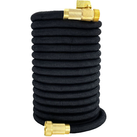 Tuyau d'arrosage Extensibl, Upgraded, Raccords Cuivre Haute Qualité,Nettoyage du Jardin,Laver la Voiture, Baigner Animal-Différentes Longueurs (1/5)