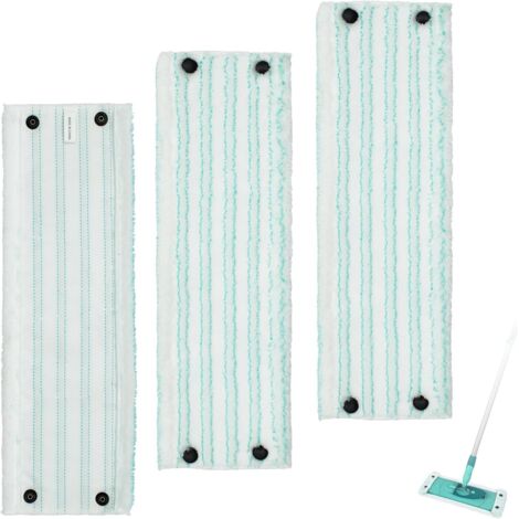 Balais Serpillères de Rechange, Serpillères en Microfibre pour Leifheit Clean Twist M Micro Duo Têtes de Recharge de Vadrouille Chiffon 3 Pièces (1/5)