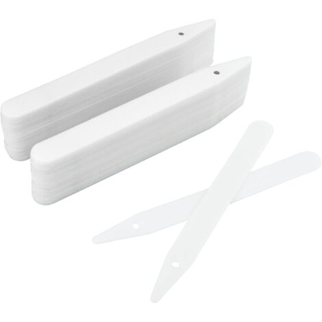 100 Pièces 15CM Etiquette Pour Plante, Suspendable Etiquettes Jardin Exterieur,Etiquettes Semis Réutilisable,Etiquette Plantation Potager-Blanc (1/5)