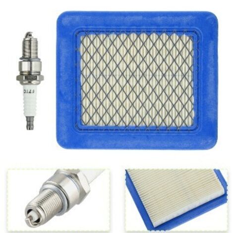 1 Pièce Cartouche de filtre à air 491588, Filtre a Air Tondeuse, Bleu Filtre a Air Tracteur Tondeuse, Compatible avec Briggs et Stratton 491588 491588S 4915885 399959 PT15853 (1/2)