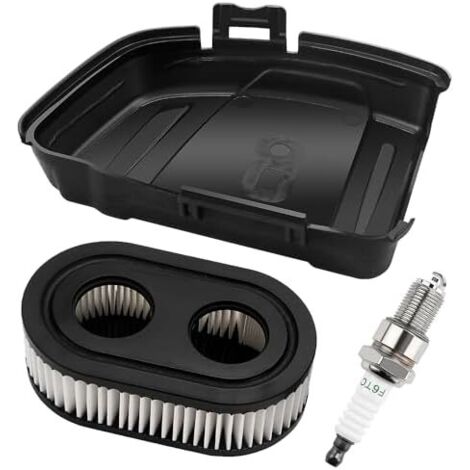594106 Couvercle de Filtre à Air, Bougie d'allumage F6TC, Filtre à Air Tondeuse, Compatible avec Moteur Briggs & Stratton 595661 798452 595658 Remplace (1/5)