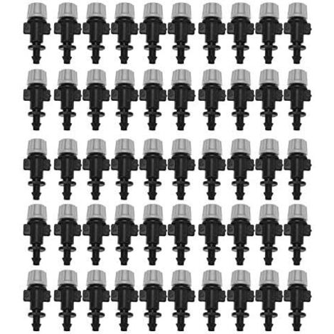 50pcs Buses De Brumisateur Atomiseur Raccord Connecteur Drippers Pulvérisateur Arrosage Système De Refroidissement d'Irrigation par Égouttement Agricole Jardin (1/5)