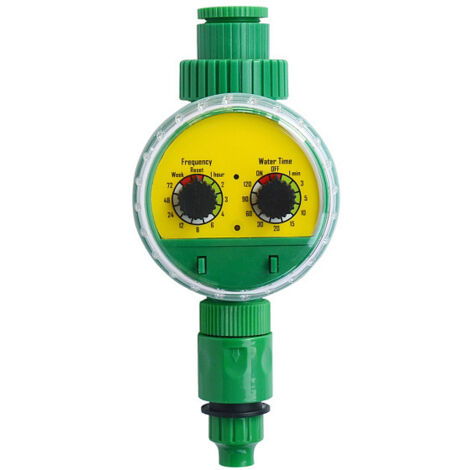 Minuterie d'Irrigation de Jardin, Programmateur Tuyau d'Arrosage Contrôleur Numérique Extérieur ABS Automatique électronique Programmable Fréquence Système Intelligent Retard Pluie étanche (1/5)