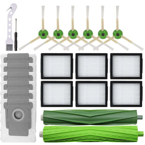 Kit d'Accessoires Compatible iRobot Roomba i7/i3/i4/i6/i8+/j7/j7+/e5/e6/e7 - Brosses, Filtres et Pièces de Rechange pour Nettoyage et Maintenance" (1/5)