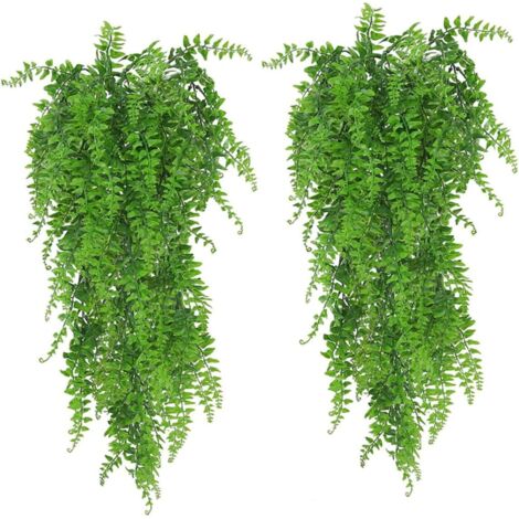 2 Pièces Plantes Vertes Artificielles Vigne D'eucalyptus Artificielle Suspendue Couronnes Artificielles Suspendues pour Fausses Vignes Extérieures Branches Artificielles Mur Fausses Plantes Suspendues (1/5)
