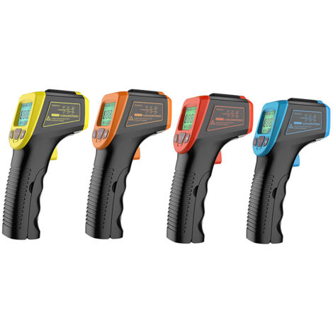 Thermometre Infrarouge, Pistolet De Temperature Laser Numerique Sans Contact -58 °F A 1112 °F (-50 °C A 600 °C) Avec Ecran Lcd - Couleurs différentes (1/5)