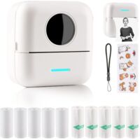 Litzee – Imprimante thermique portable pour smartphone – Résolution 205 DPI – Vitesse 10 mm/s – Compatible iOS et Android – Imprime étiquettes et photos