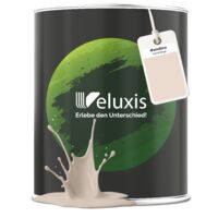 Pittura murale beige grigio chiaro grigio opaca per interni – Copertura classe 1, senza COV, senza primer, a goccia – Soggiorno e camera da letto – 1 L – Veluxis (Sand Beige)