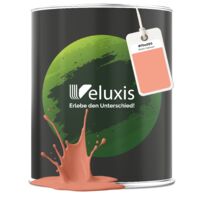 Pittura murale arancione-rosa opaca per interni – Copertura classe 1, senza COV, senza primer, a goccia – Soggiorno e camera da letto – 1 L – Veluxis (Warm Salmon)