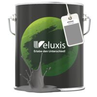 Pittura murale Grigio antracite Grigio chiaro Opaca per interni – Copertura Classe 1, senza COV, senza primer, a goccia – Soggiorno e camera da letto – 5 L – Veluxis (Urban Grey)