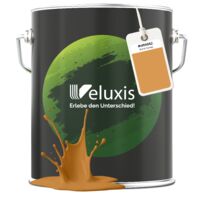 Pittura murale giallo oro arancione opaca per interni – Copertura classe 1, senza COV, senza primer, a goccia – Soggiorno e camera da letto – 5 L – Veluxis (Burnt Honey)