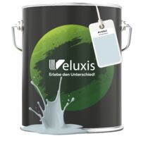 Pittura murale azzurro-grigio opaca per interni – Copertura classe 1, senza COV, senza primer, a goccia – Soggiorno e camera da letto – 5 L – Veluxis (Ocean Blue)