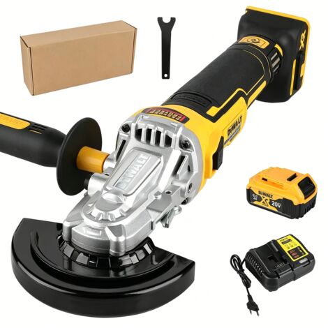 DEWALT  DCG405FN (Kit de charge)– meuleuse d'angle DCG405FN (Kit de charge), Machine de découpe sans balais, 20V, polisseuse portative sans fil de 125mm