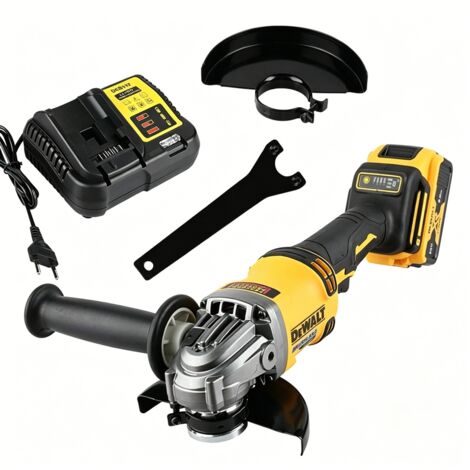 Dewalt – Meuleuse sans balais 125mm 20V – Moteur Brushless – Pour béton armé – Avec 2 batteries 2.0Ah – Outil électrique performant (1/5)