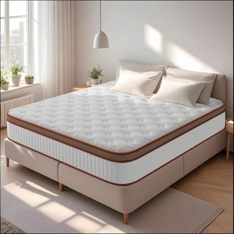 Matelas 140x200 -AUCUNE Épaisseur 26 cm -Mémoire de Forme et Blue Latex - Soutien Ferme (1/5)